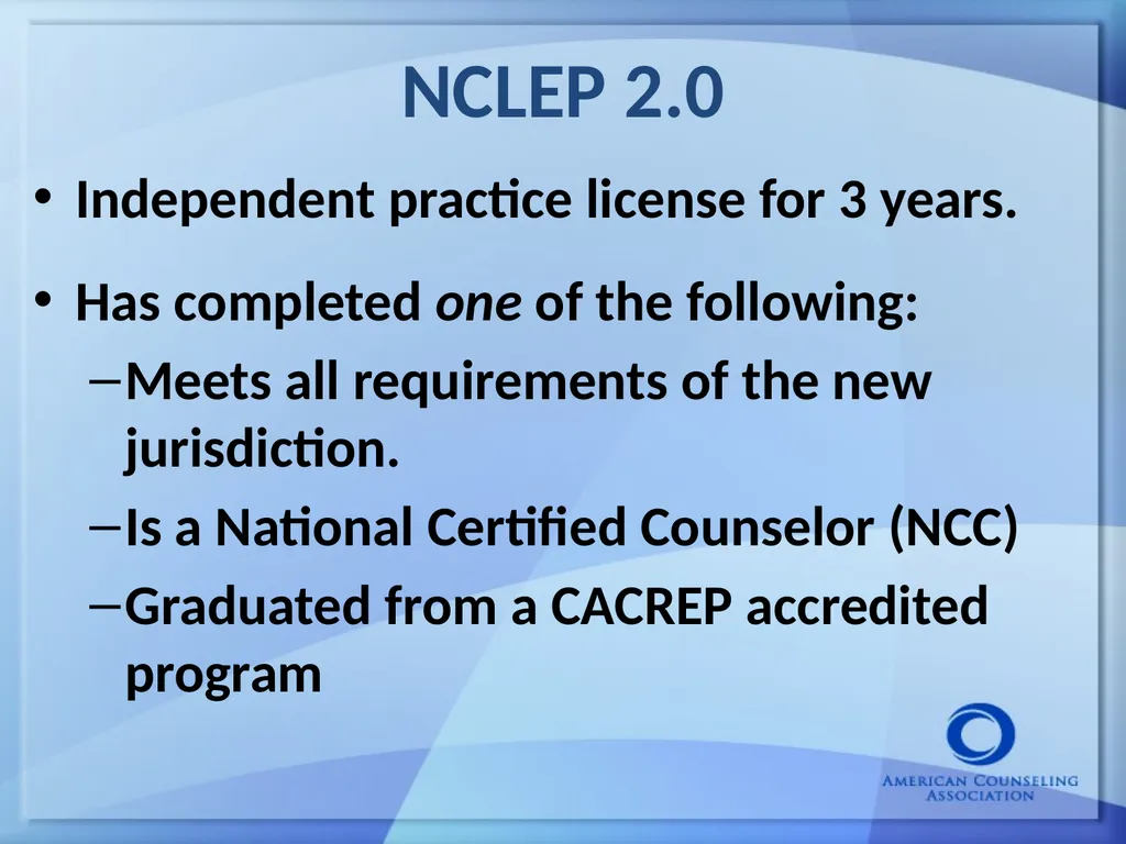 Keeping Up With the Counseling Profession: Current - slide 23 of 45