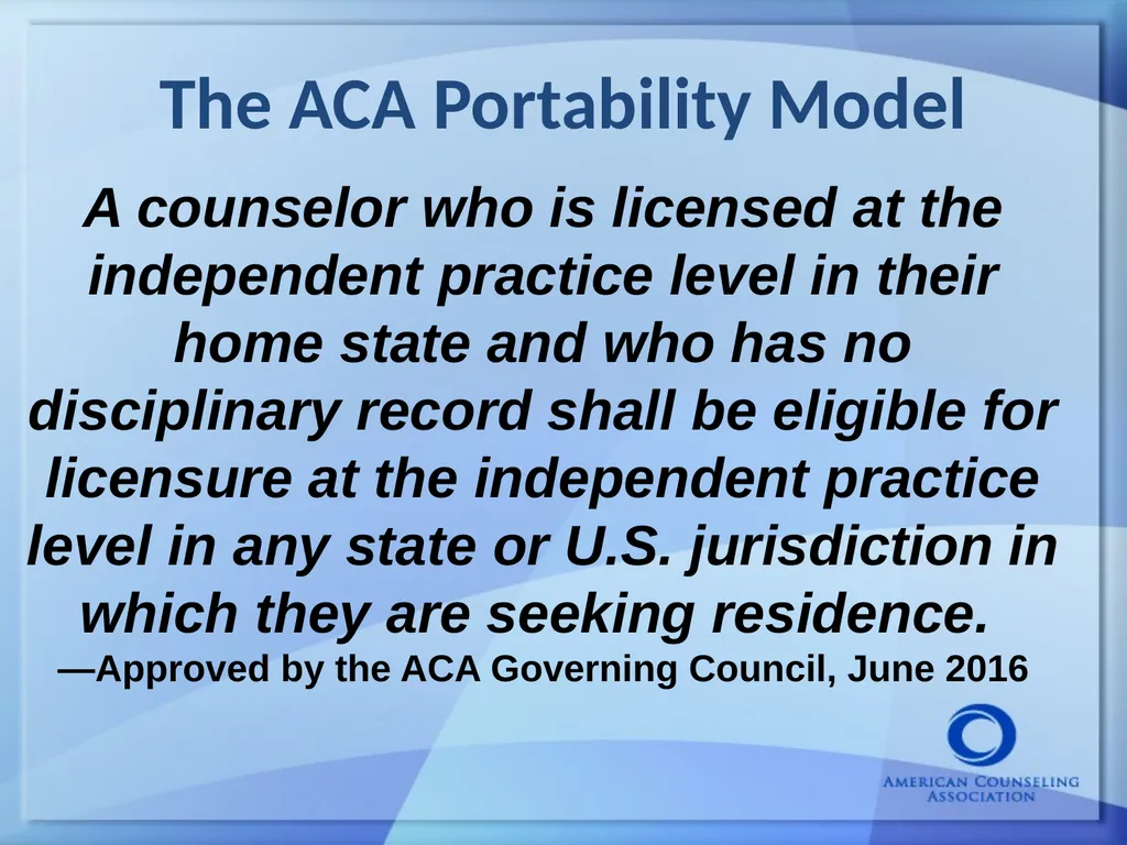 Keeping Up With the Counseling Profession: Current - slide 22 of 45