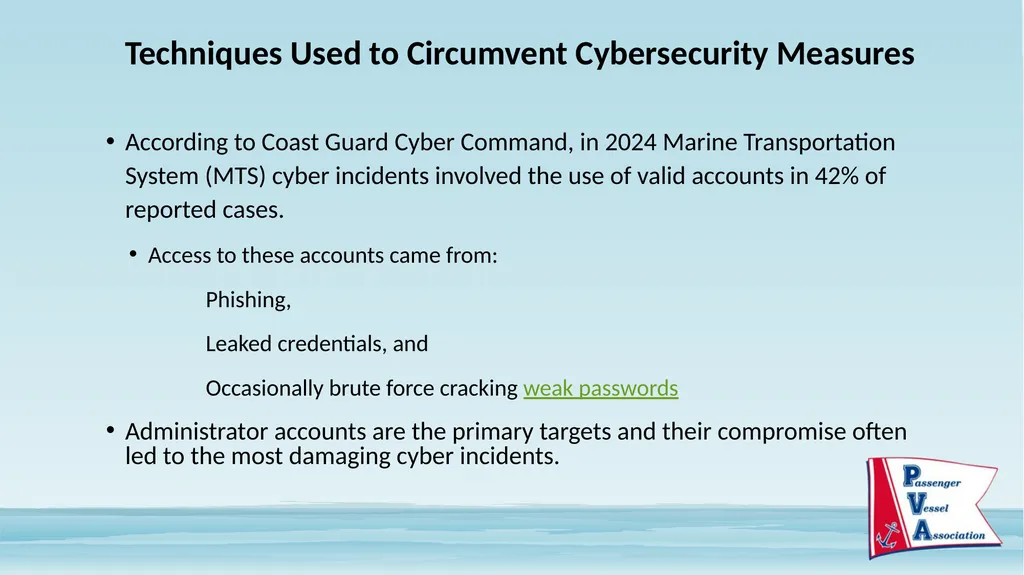 Passenger Vessel Association Cyber Security - slide 13 of 37