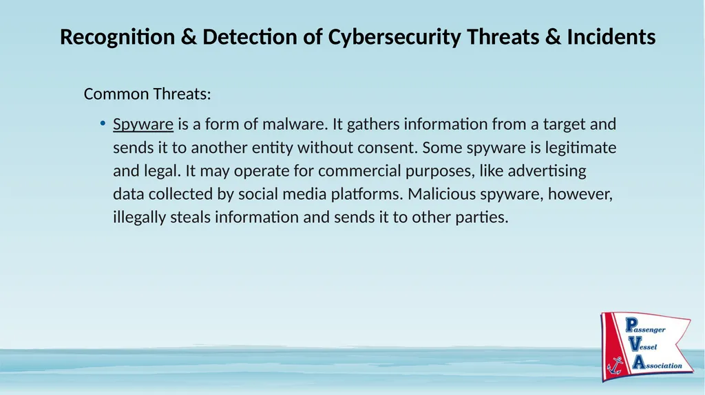 Passenger Vessel Association Cyber Security - slide 11 of 37