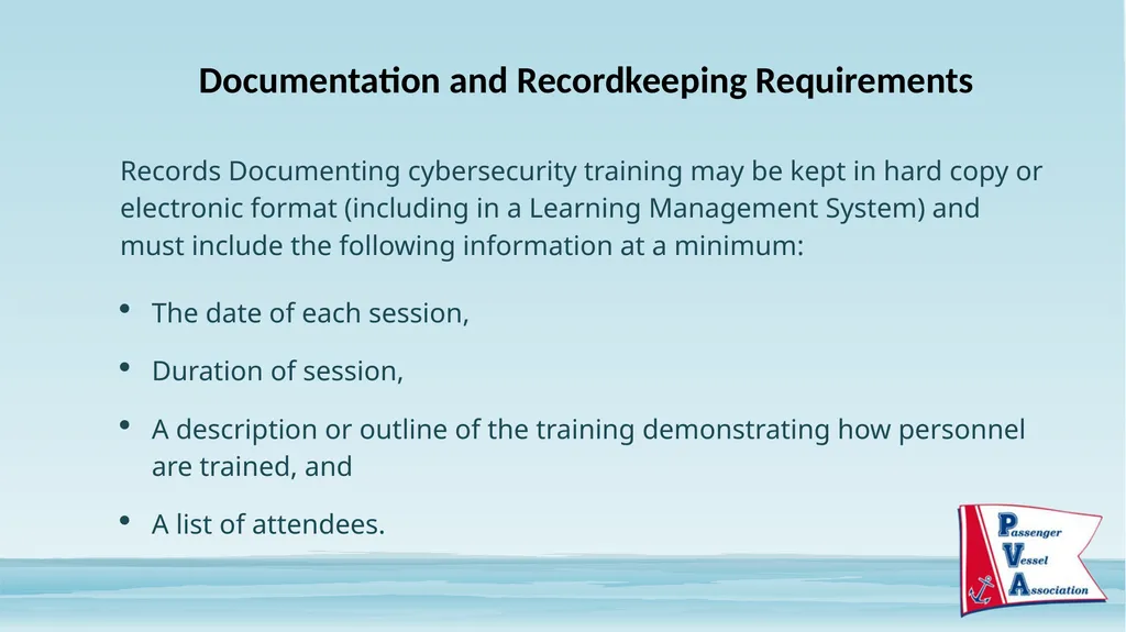 Passenger Vessel Association Cyber Security - slide 36 of 37