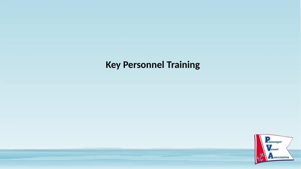 Passenger Vessel Association Cyber Security - slide 29 of 37