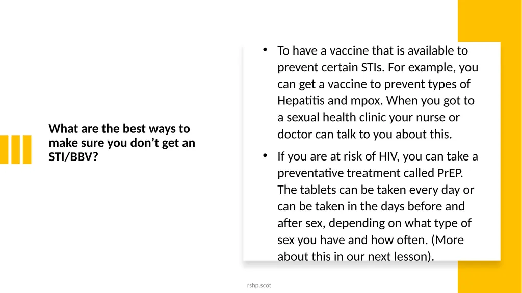 About Sexually Transmitted Infections (STIs) and - slide 16 of 40