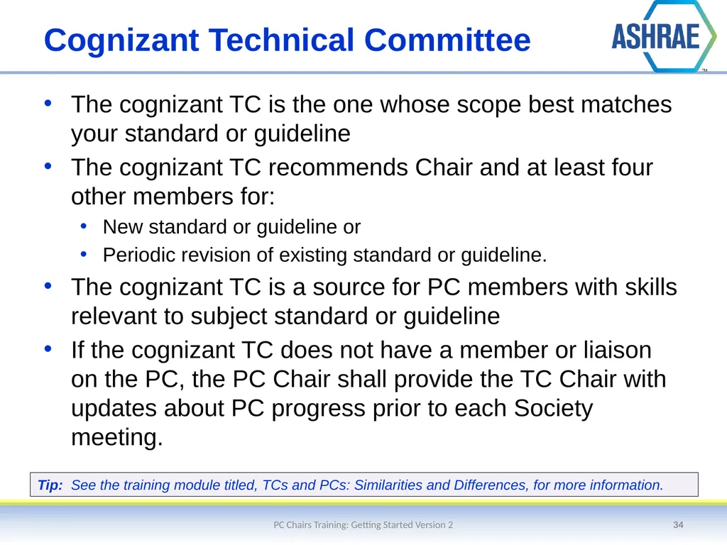 Getting Started – An Overview of the Standards - slide 34 of 44