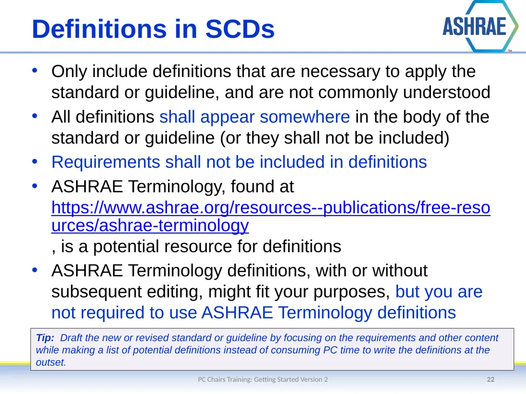 Getting Started – An Overview of the Standards - slide 22 of 44