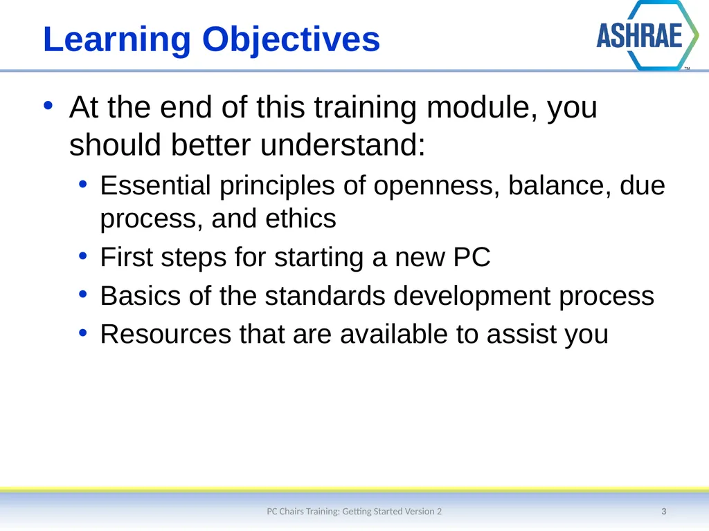 Getting Started – An Overview of the Standards - slide 3 of 44