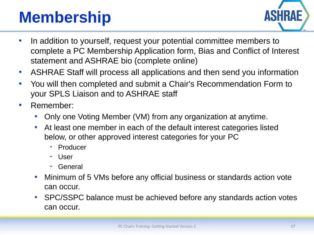Getting Started – An Overview of the Standards - slide 17 of 44