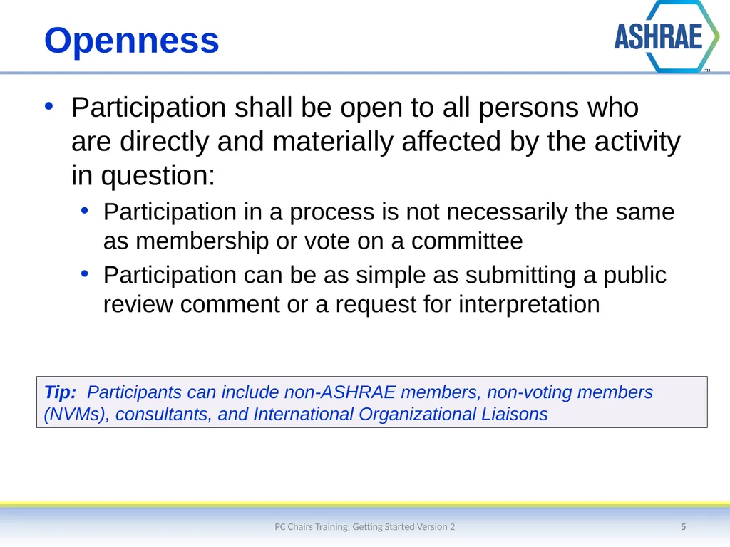 Getting Started – An Overview of the Standards - slide 5 of 44