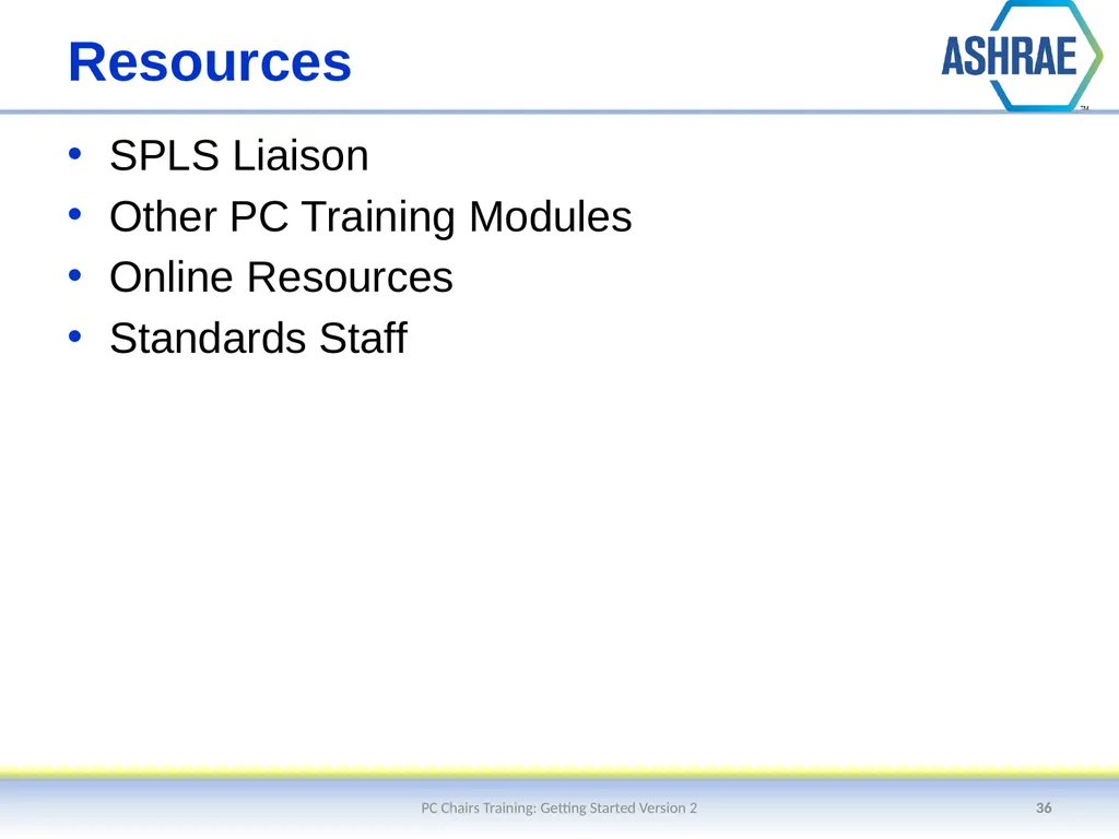 Getting Started – An Overview of the Standards - slide 36 of 44