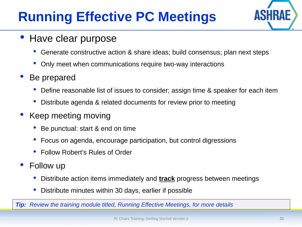 Getting Started – An Overview of the Standards - slide 31 of 44