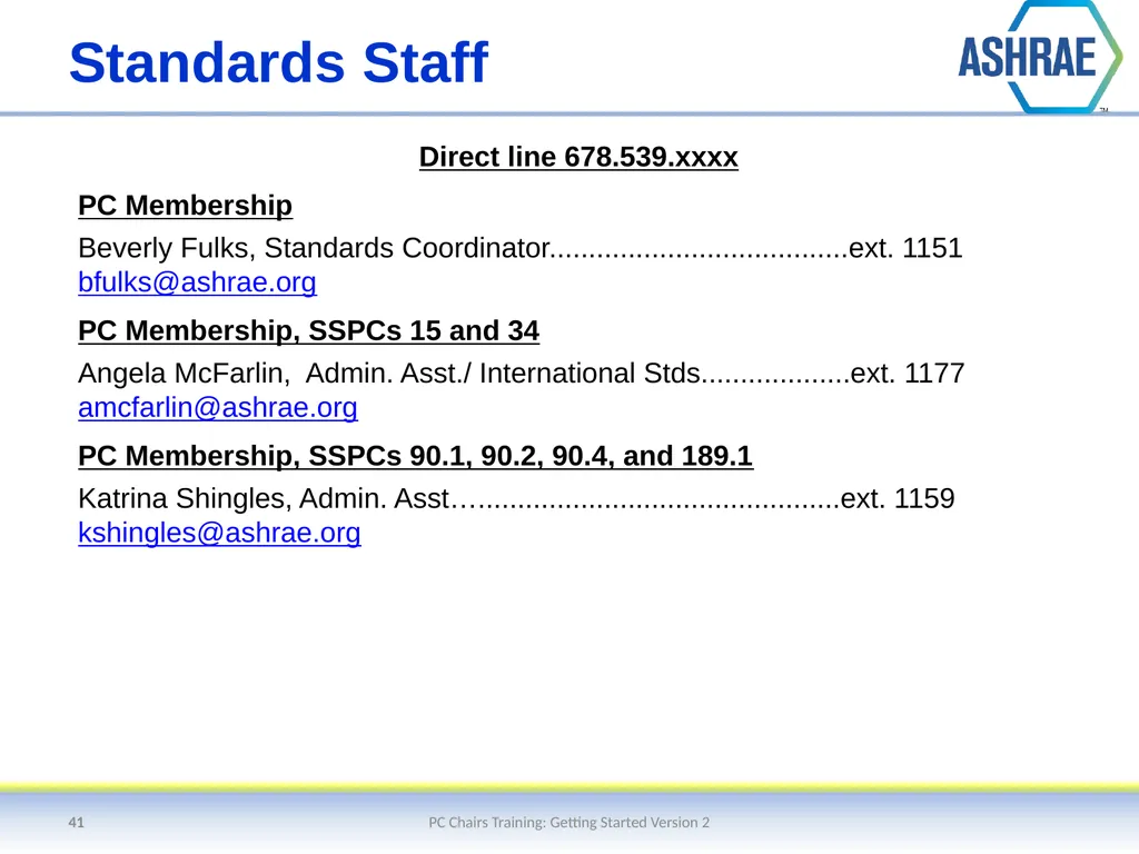 Getting Started – An Overview of the Standards - slide 41 of 44