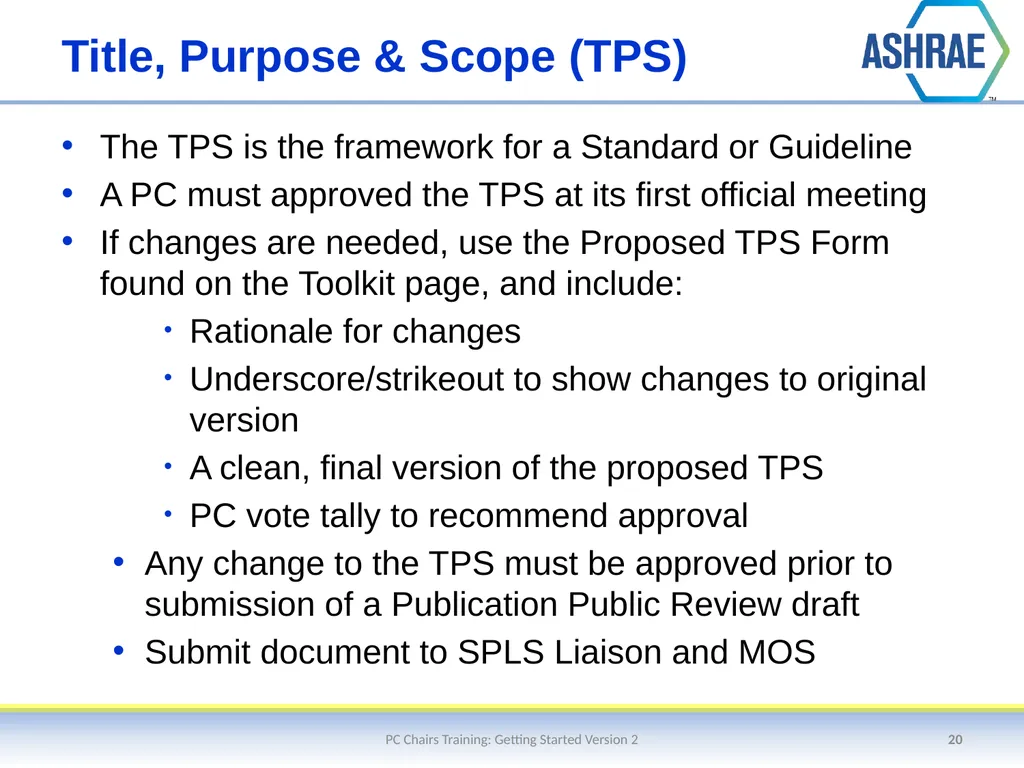 Getting Started – An Overview of the Standards - slide 20 of 44
