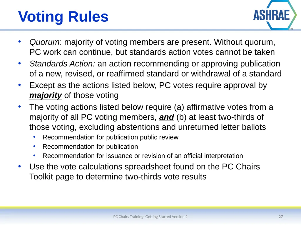 Getting Started – An Overview of the Standards - slide 27 of 44