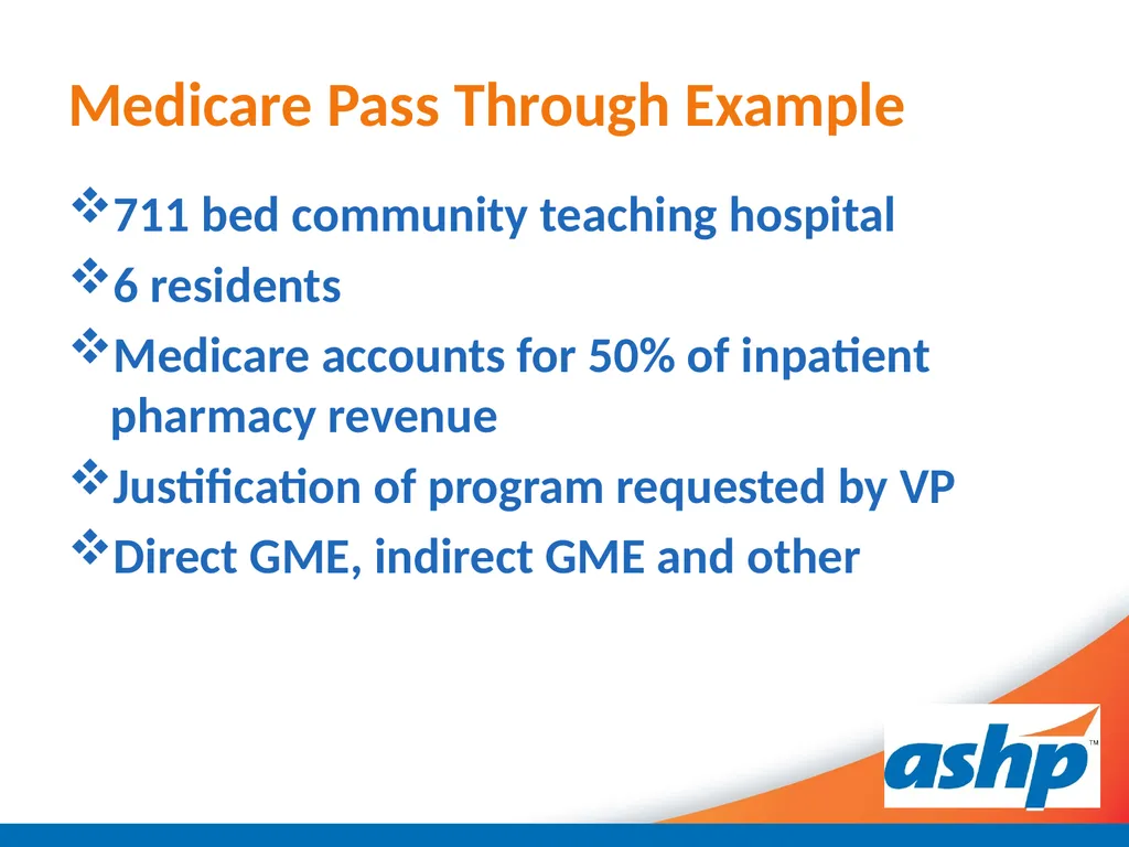 Optimizing GME Pass Through Reimbursement for - slide 15 of 27