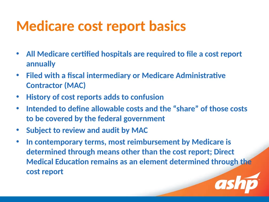 Optimizing GME Pass Through Reimbursement for - slide 8 of 27