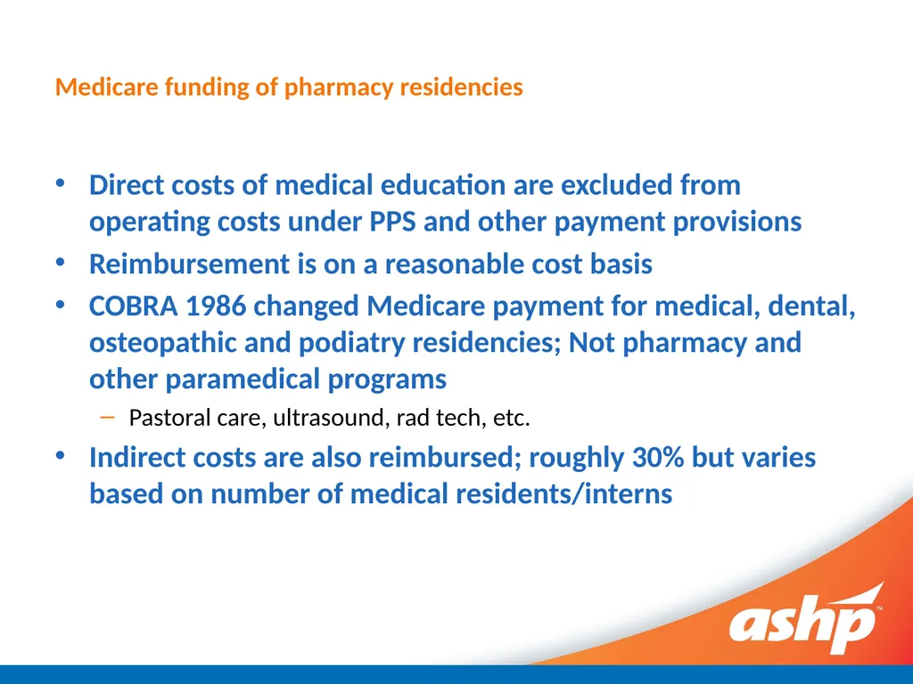Optimizing GME Pass Through Reimbursement for - slide 9 of 27