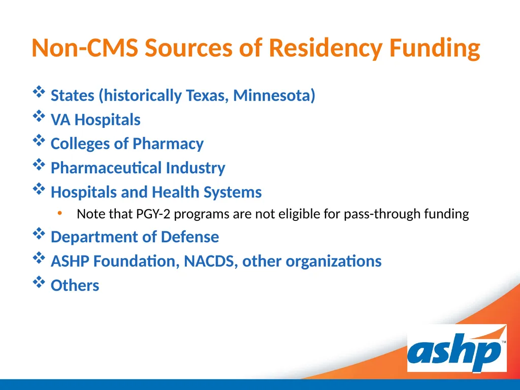 Optimizing GME Pass Through Reimbursement for - slide 5 of 27