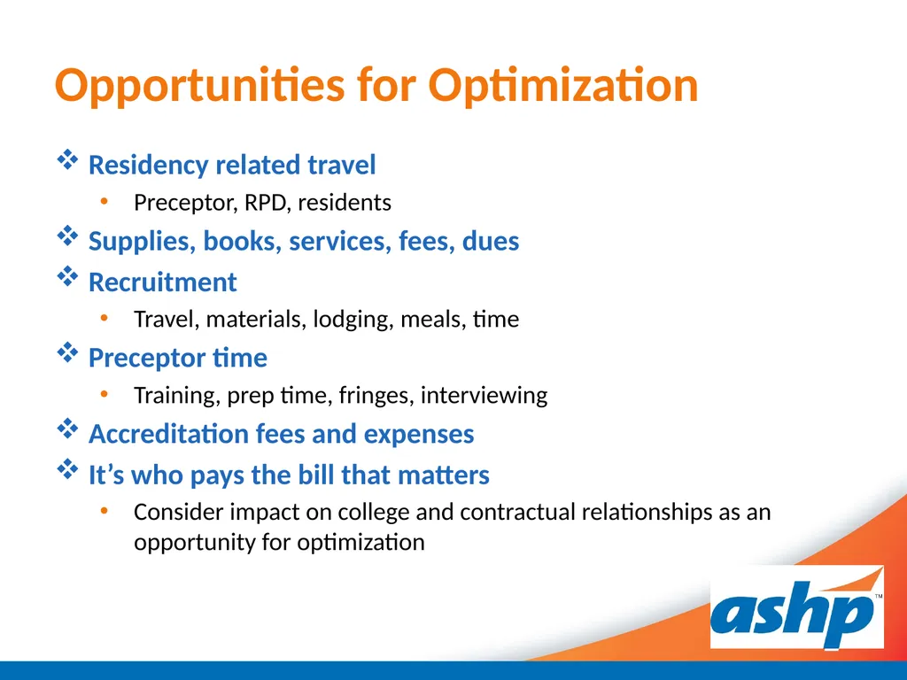 Optimizing GME Pass Through Reimbursement for - slide 22 of 27