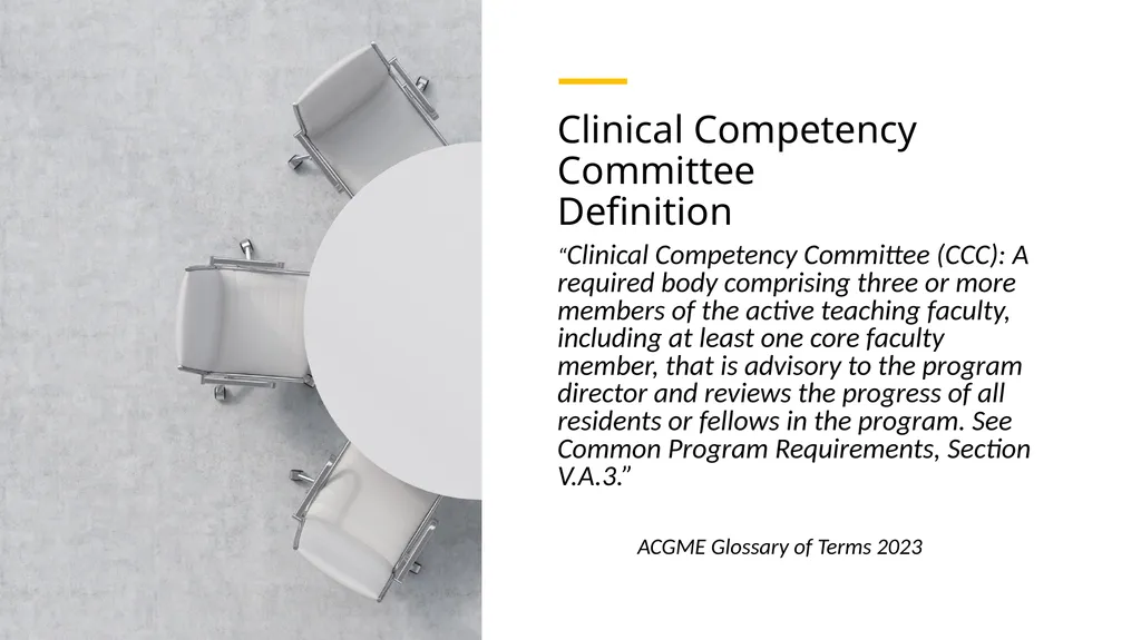 Clinical Competency Committees Best Practices - slide 3 of 31