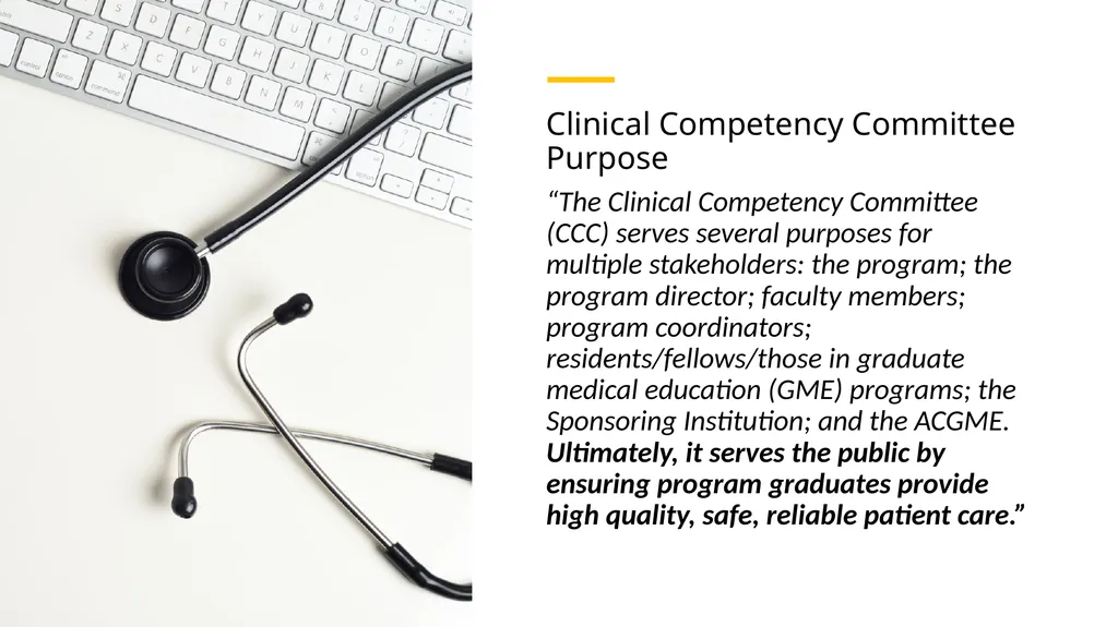 Clinical Competency Committees Best Practices - slide 4 of 31