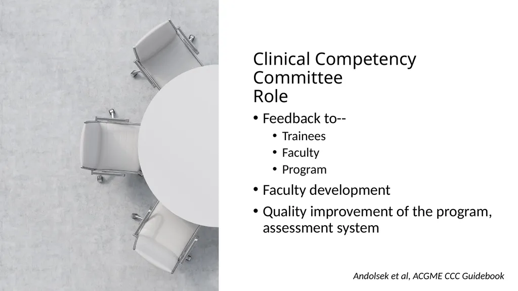 Clinical Competency Committees Best Practices - slide 9 of 31