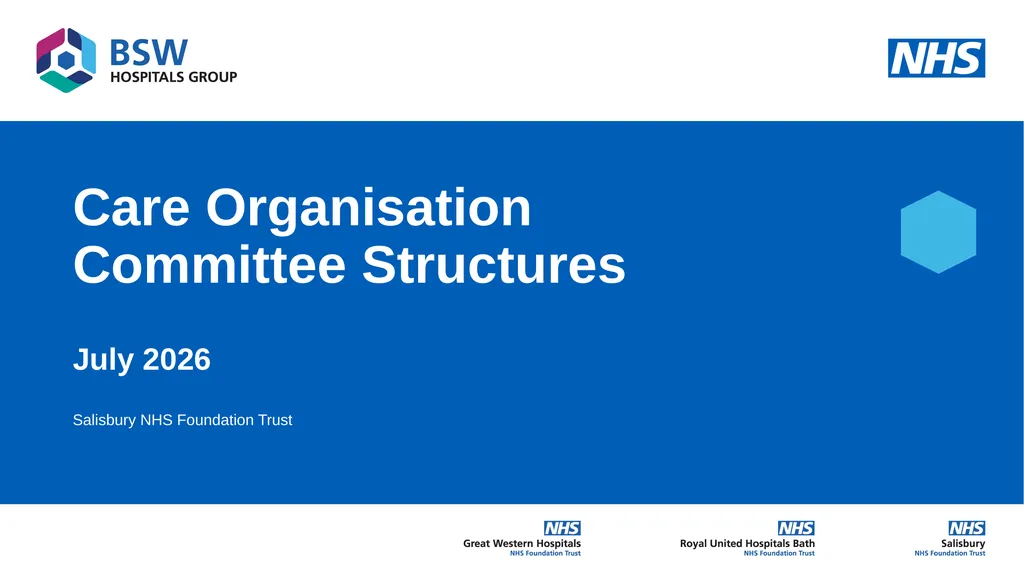 Care Organisation Committee Structures July 2026 - slide 1 of 6