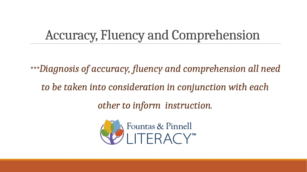 Fountas & Pinnell Benchmark Assessment - slide 3 of 8