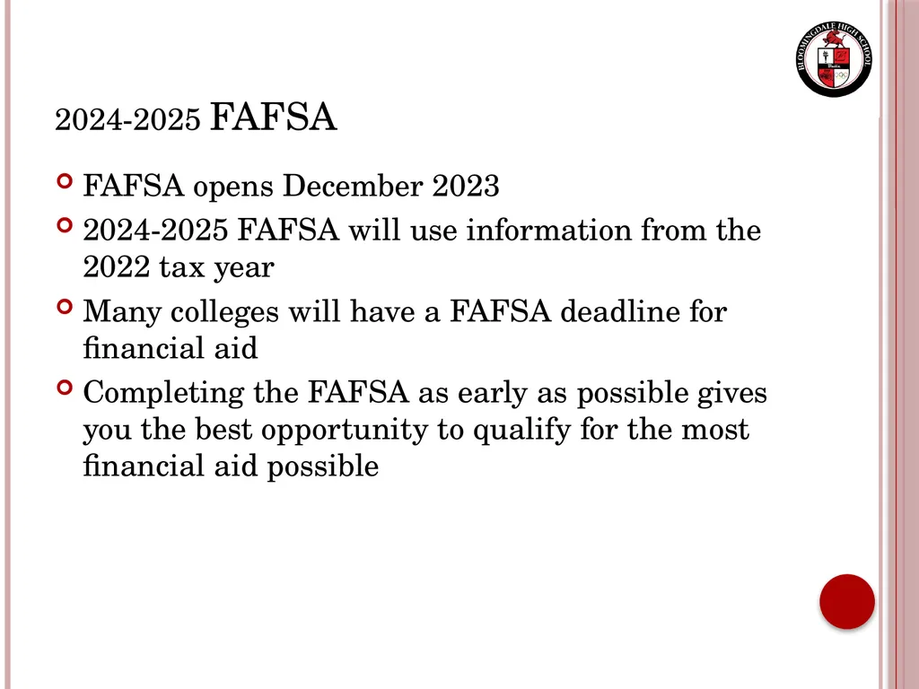 Senior Night Graduation Requirements, College - slide 26 of 42
