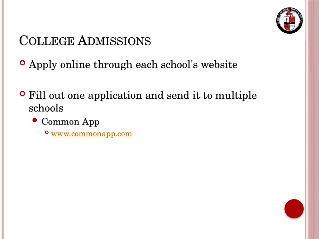 Senior Night Graduation Requirements, College - slide 16 of 42