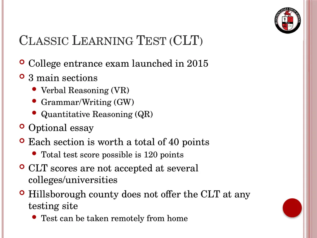 Senior Night Graduation Requirements, College - slide 12 of 42