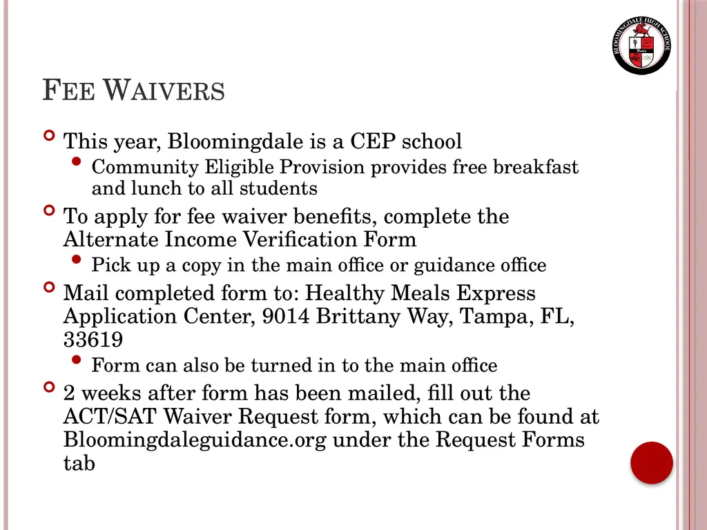 Senior Night Graduation Requirements, College - slide 11 of 42