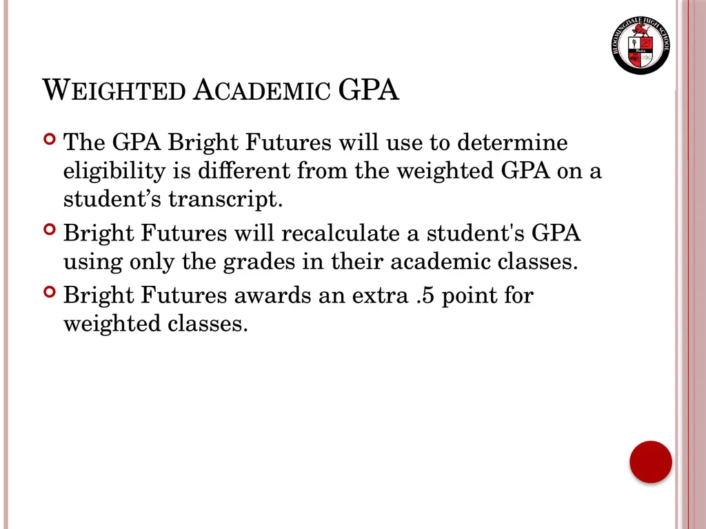 Senior Night Graduation Requirements, College - slide 35 of 42