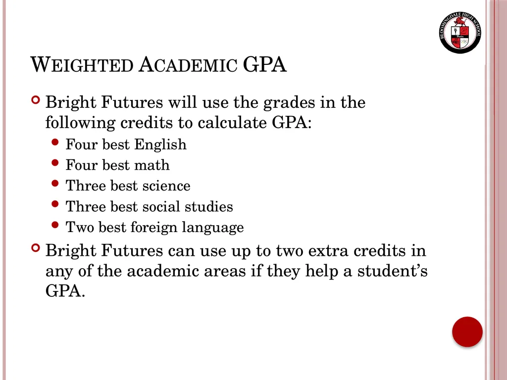 Senior Night Graduation Requirements, College - slide 36 of 42