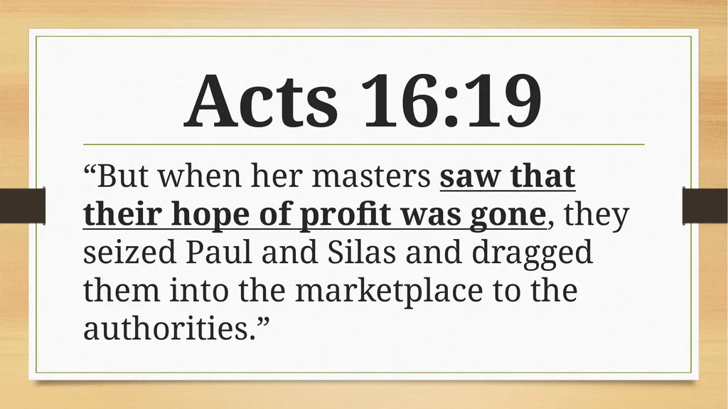 Scriptures at a Glance Acts 16 The Most Powerful - slide 6 of 28