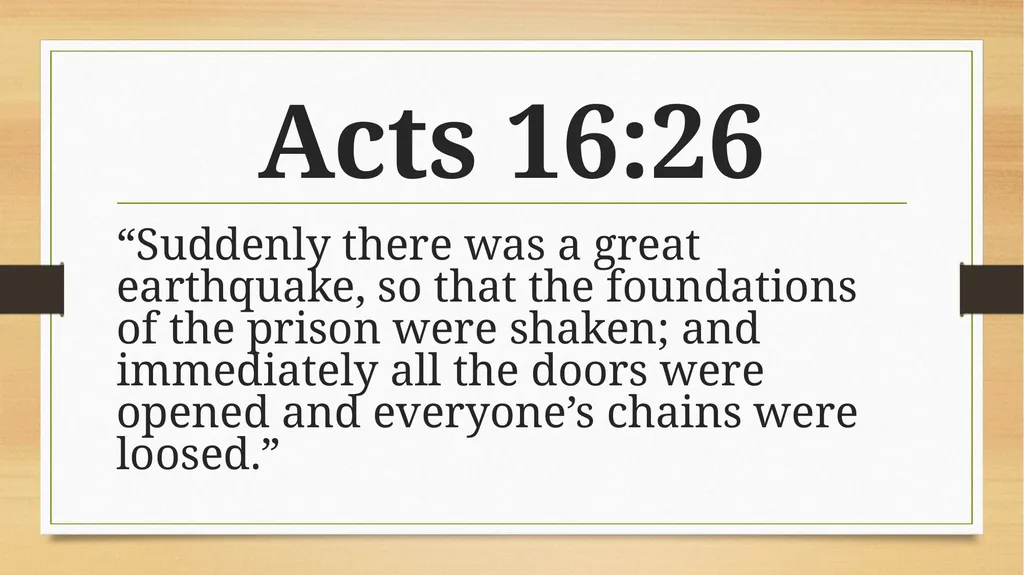 Scriptures at a Glance Acts 16 The Most Powerful - slide 13 of 28