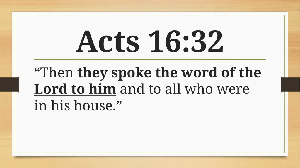 Scriptures at a Glance Acts 16 The Most Powerful - slide 19 of 28