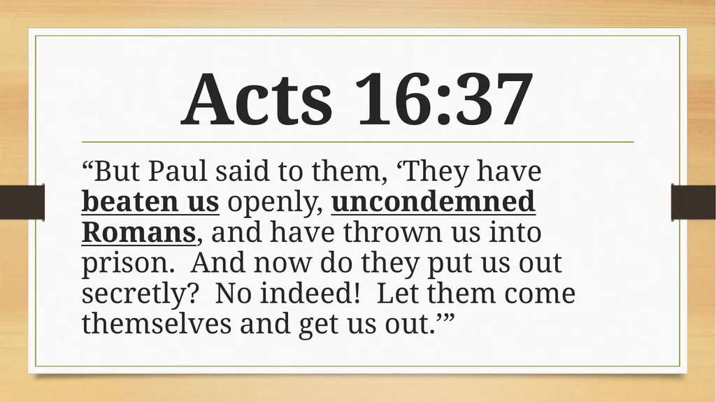Scriptures at a Glance Acts 16 The Most Powerful - slide 24 of 28