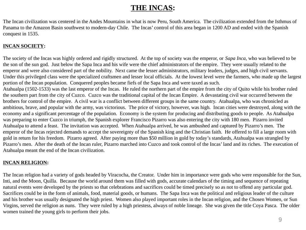 Aztec Gallery 4 THE AZTECS: The Aztec civilization - slide 9 of 14