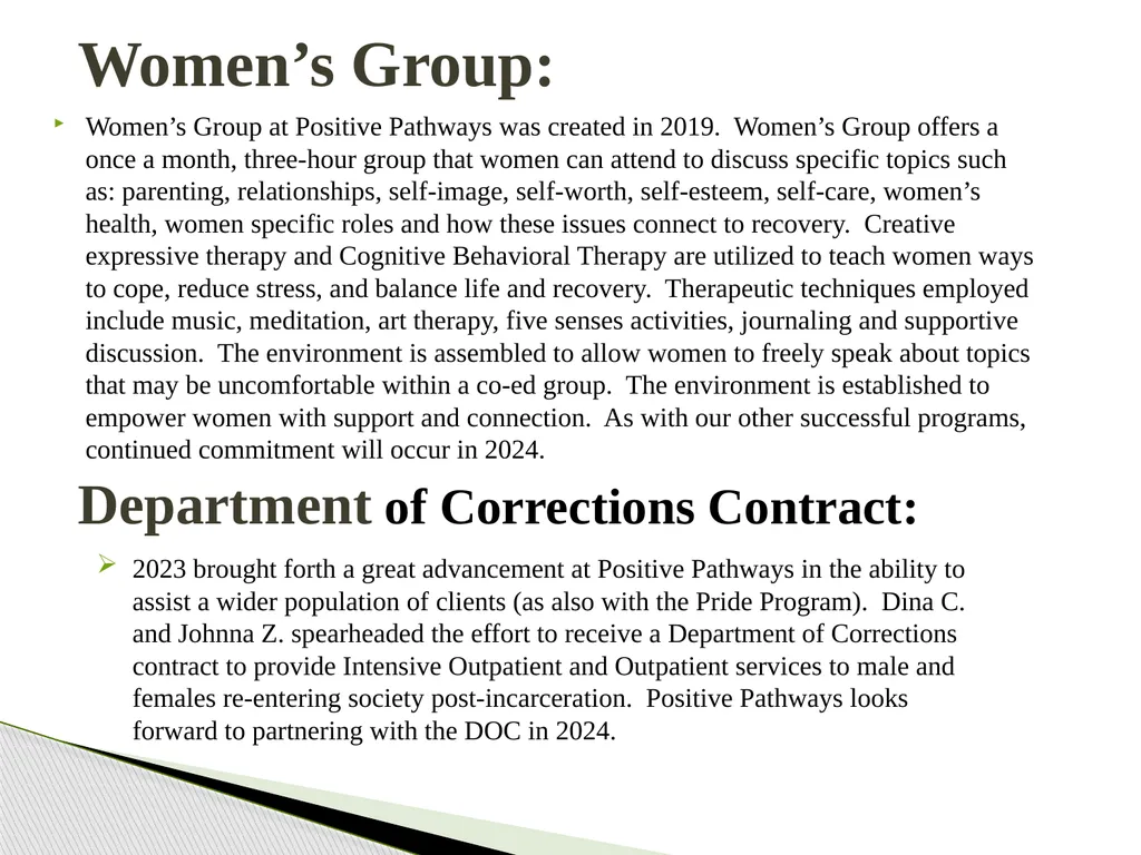 Annual Report 2023 Positive Pathways continued to - slide 5 of 7