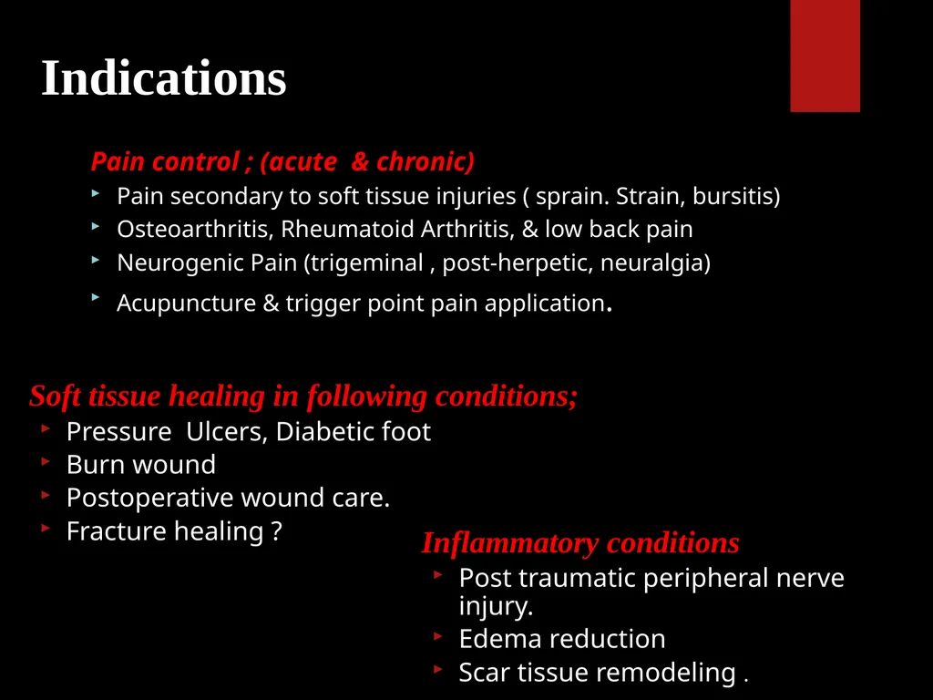Low Level Laser Therapy (LLLT) Mohammed TA Omar - slide 31 of 39