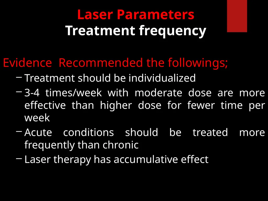 Low Level Laser Therapy (LLLT) Mohammed TA Omar - slide 21 of 39