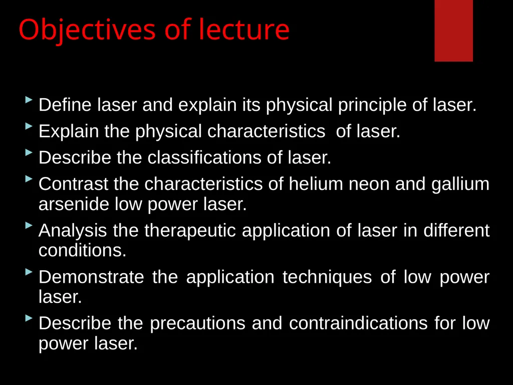 Low Level Laser Therapy (LLLT) Mohammed TA Omar - slide 2 of 39