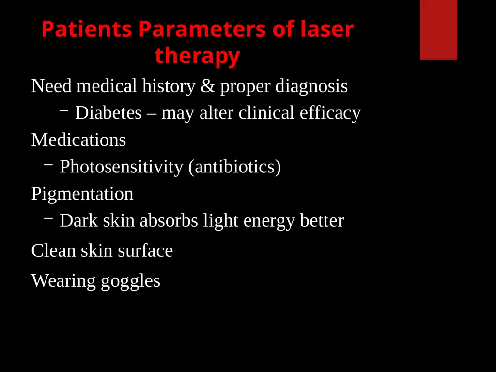 Low Level Laser Therapy (LLLT) Mohammed TA Omar - slide 39 of 39