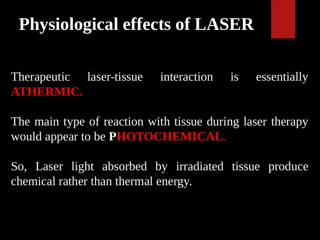 Low Level Laser Therapy (LLLT) Mohammed TA Omar - slide 23 of 39