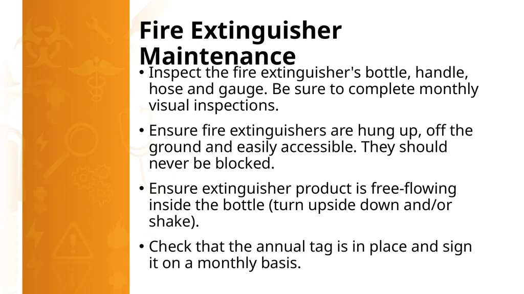 Portable Fire Extinguishers Standard 29 CFR Part - slide 14 of 15