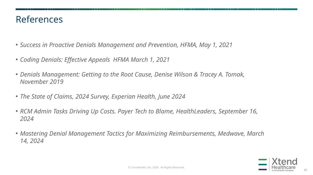 Denials Management and Prevention HFMA Hawaii - slide 25 of 27