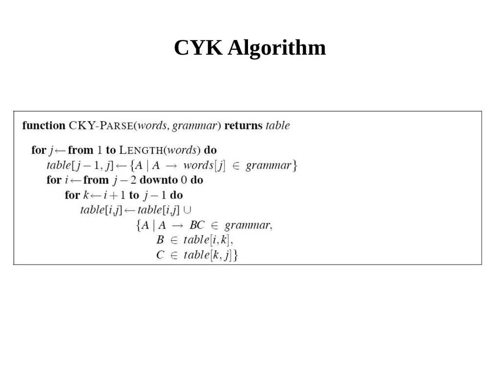 Basic Parsing with Context-Free Grammars CS 4705 - slide 25 of 46