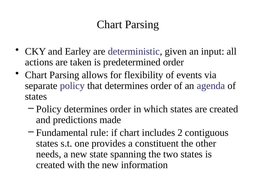 Basic Parsing with Context-Free Grammars CS 4705 - slide 45 of 46