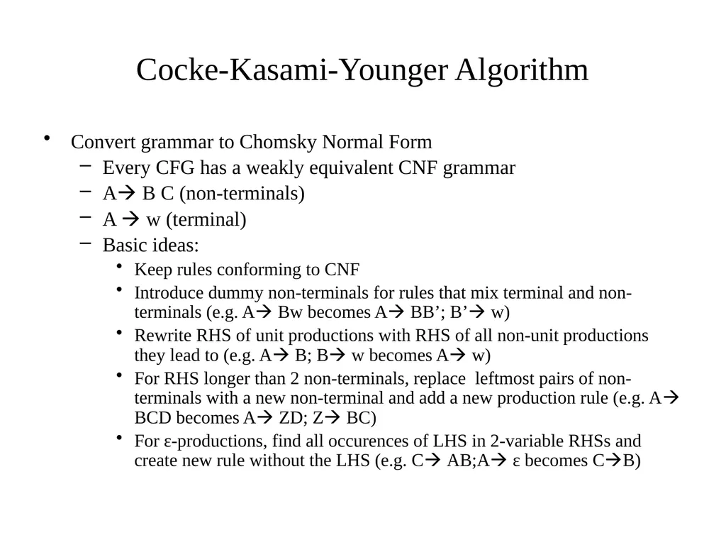 Basic Parsing with Context-Free Grammars CS 4705 - slide 18 of 46