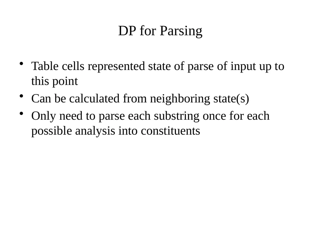 Basic Parsing with Context-Free Grammars CS 4705 - slide 16 of 46